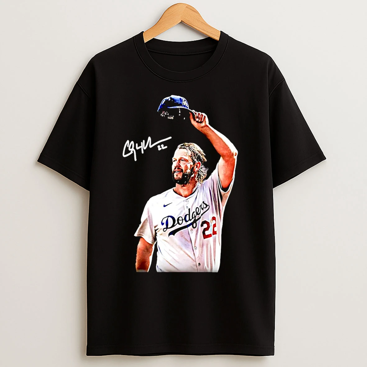 Classic Clayton Kershaw Los Angeles Dodgers Farewell Signature Christmas T Shirts