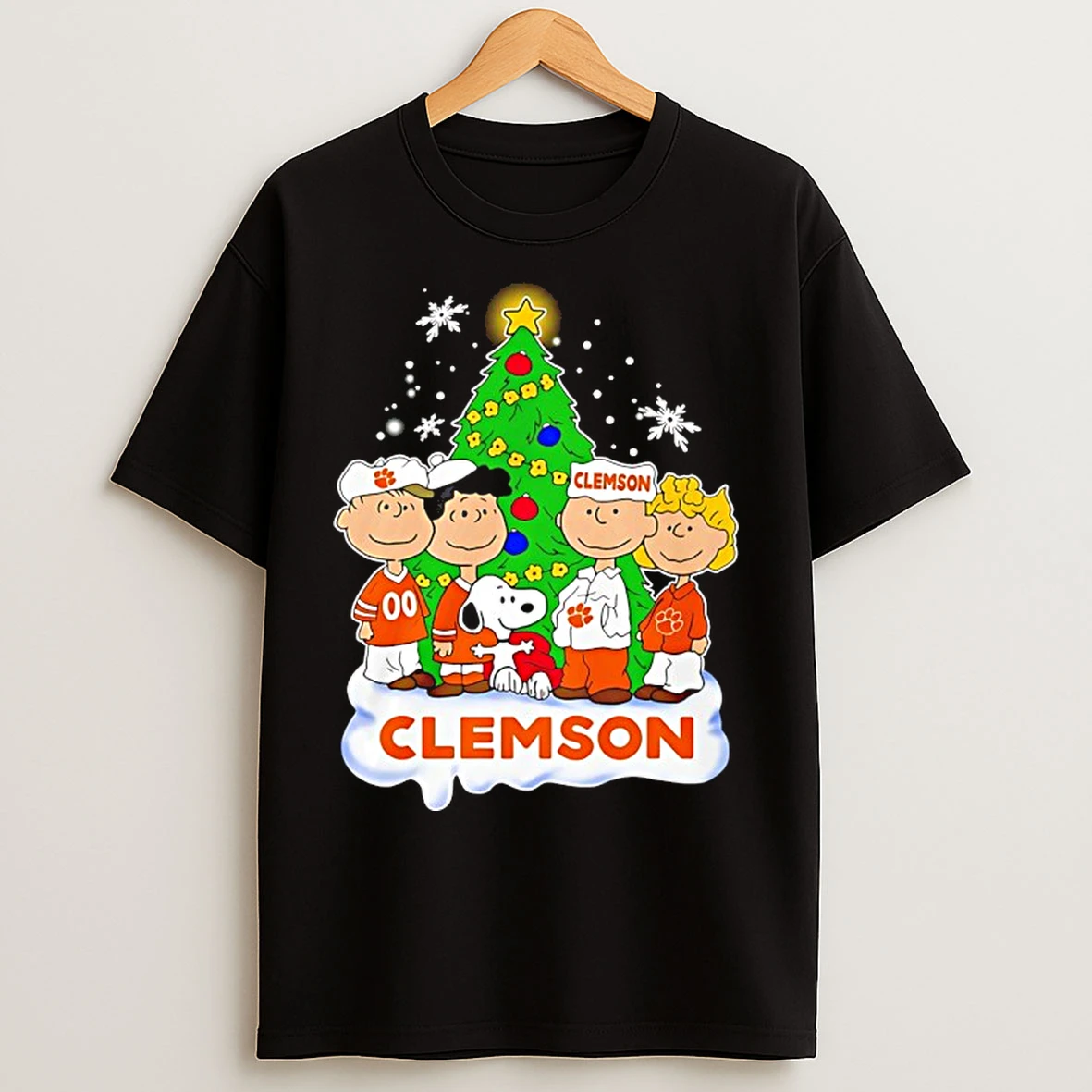 Classic Clemson Tigers Snoopy And The Peanuts Christmas 2025 T Shirts
