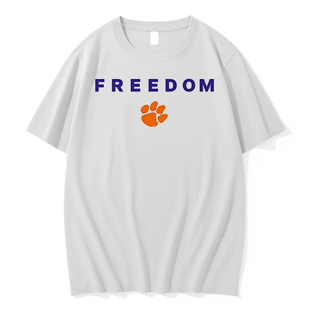 Classic Clemson Tigers Football Freedom Logo T Shirts