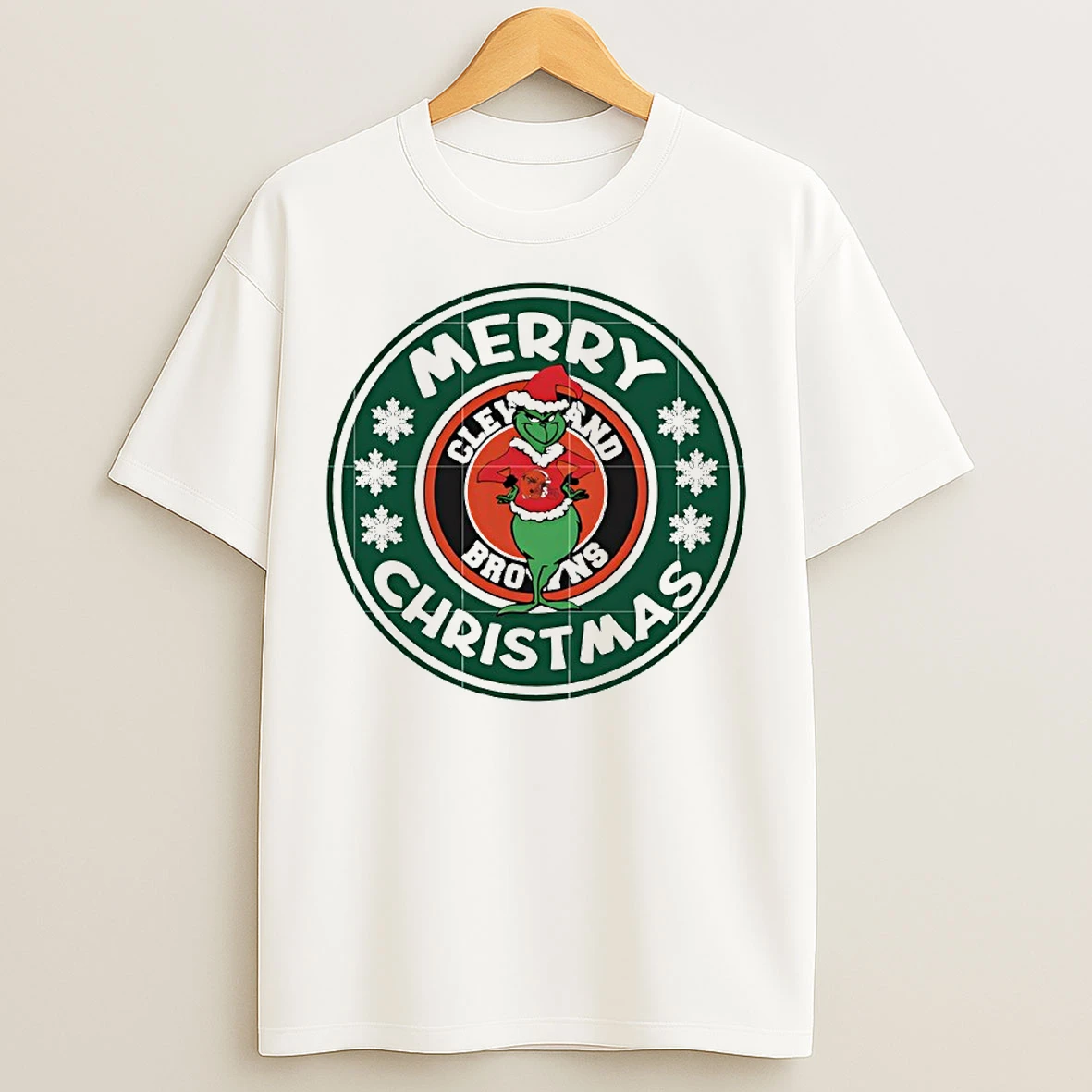 Classic Cleveland Browns Grinch Merry Christmas T Shirts