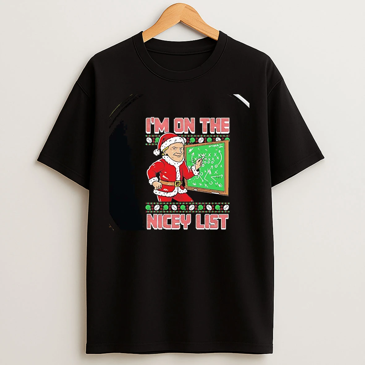 Classic Coach Gruden Im On The Nicey List Christmas Chriast T Shirts