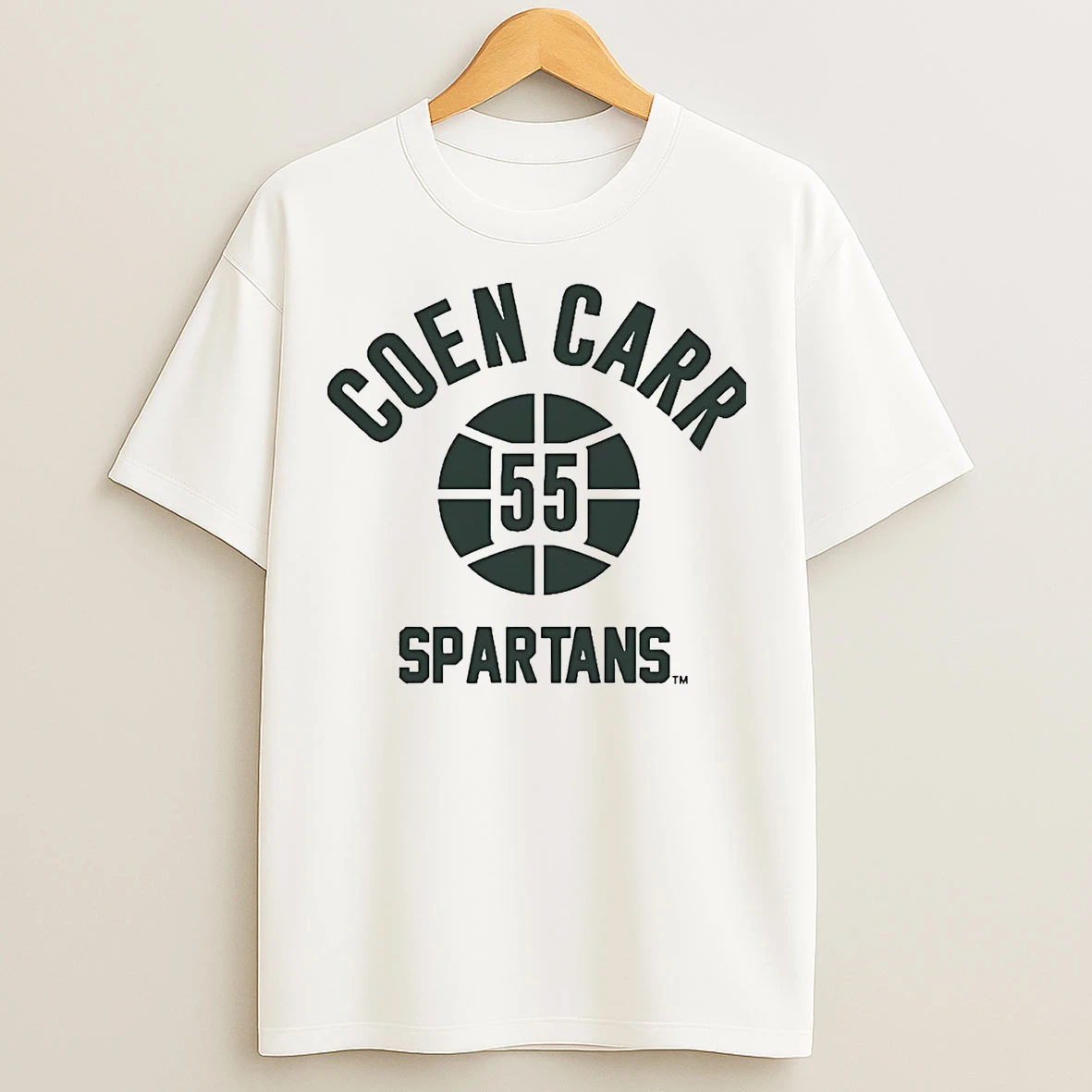 Classic Coen Carr Hoops 55 Michigan State Spartans T Shirts