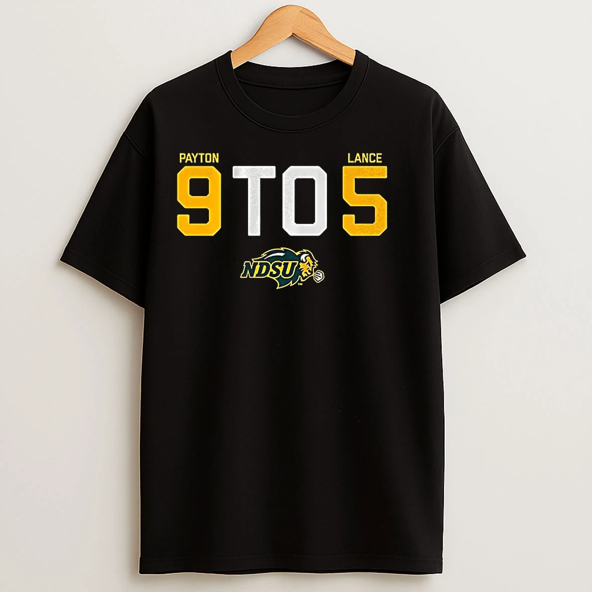 Classic Cole Payton Lance North Dakota State Bison Football 9 To 5 Payton To Lance T Shirts
