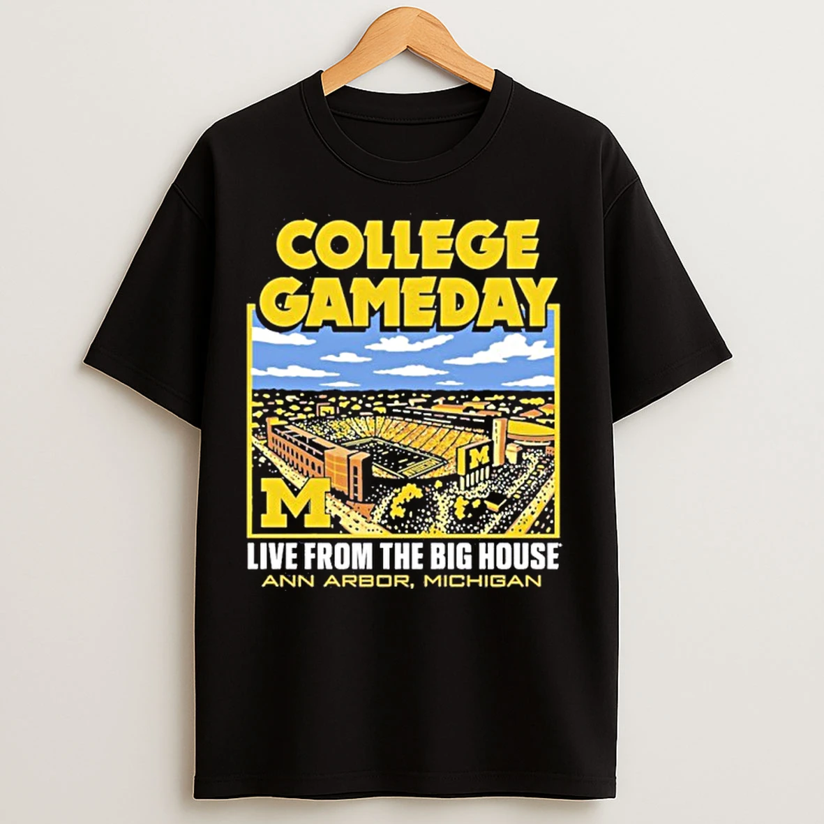 Classic College Gameday 2025 Michigan Football Live From The Big House T Shirts