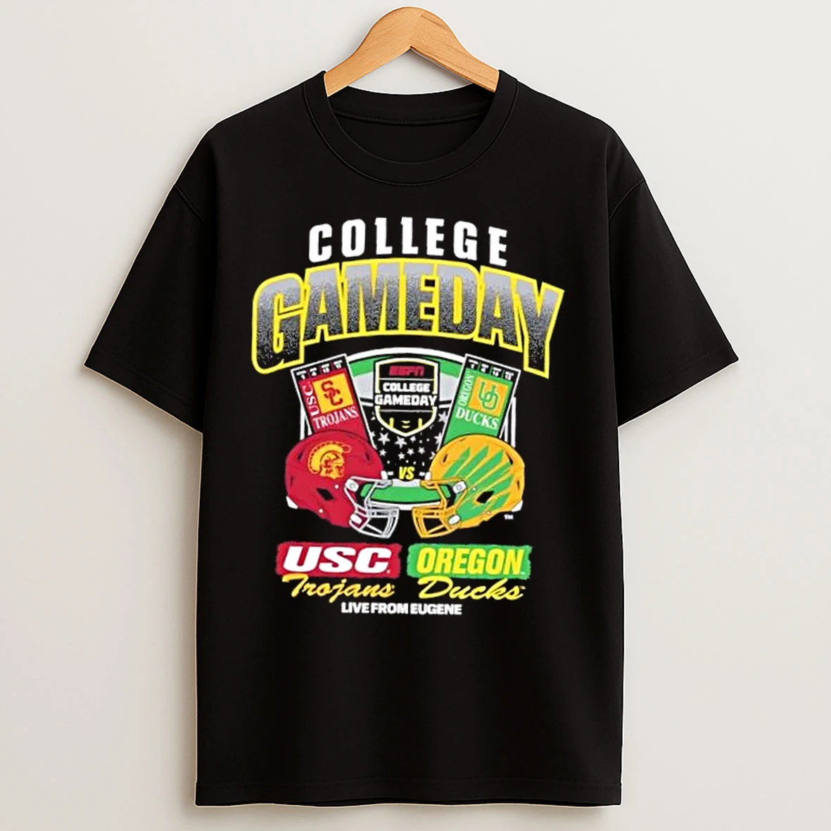 Classic College Gameday Usc Trojans Vs Oregon Ducks Live From Eugene Ticket T Shirts