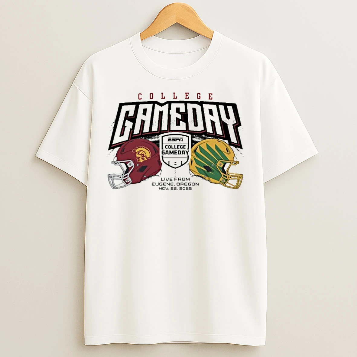 Classic College Gameday Football Usc Vs Oregon T Shirts
