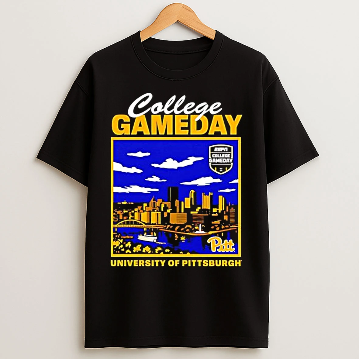 Classic College Gameday University Of Pittsburgh Stadium T Shirts