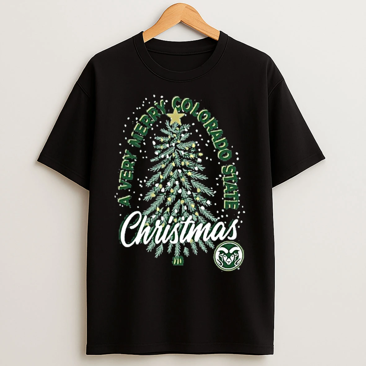 Classic Colorado State Rams Christmas Tree Holiday T Shirts