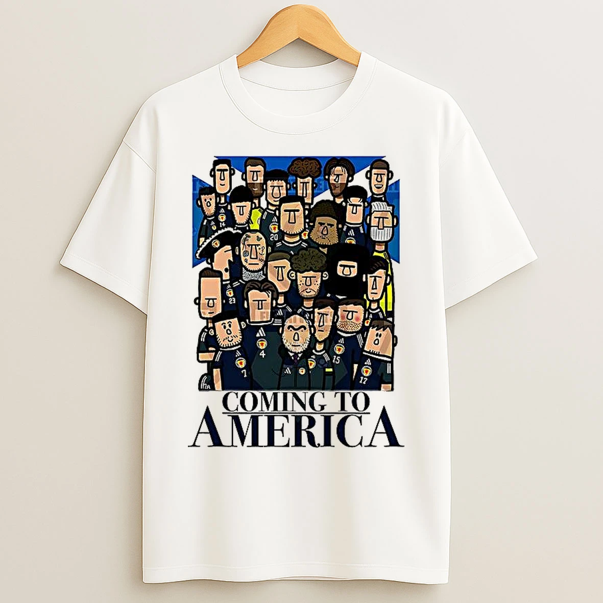 Classic Coming To America Soccer Cartoon T Shirts