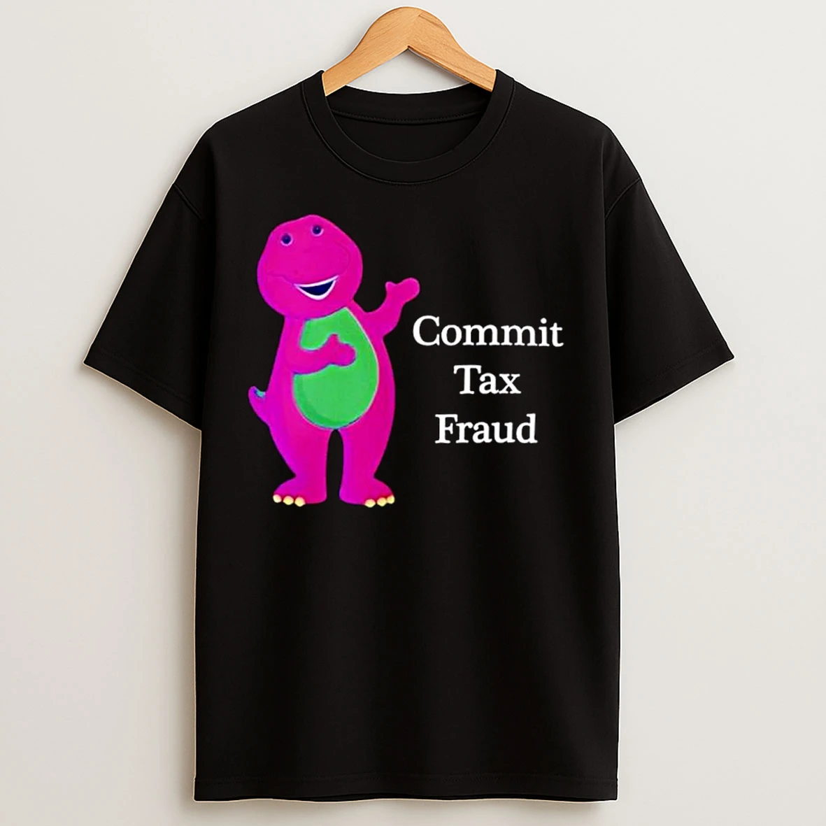 Classic Commit Tax Fraud Barney Ornaments T Shirts