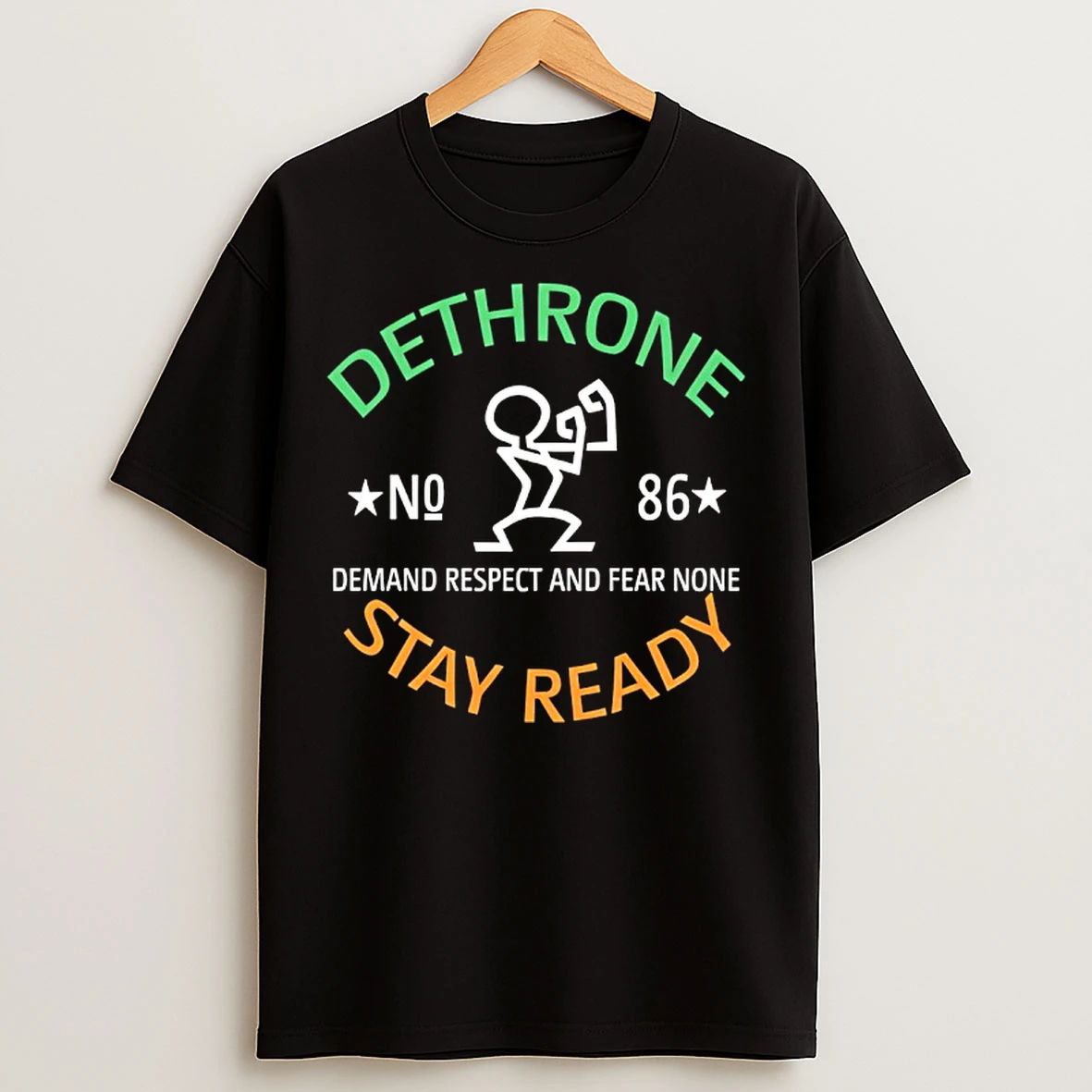Classic Conor Mcgregor Dethrone Stay Ready Demand Respect And Fear None Walkout T Shirts