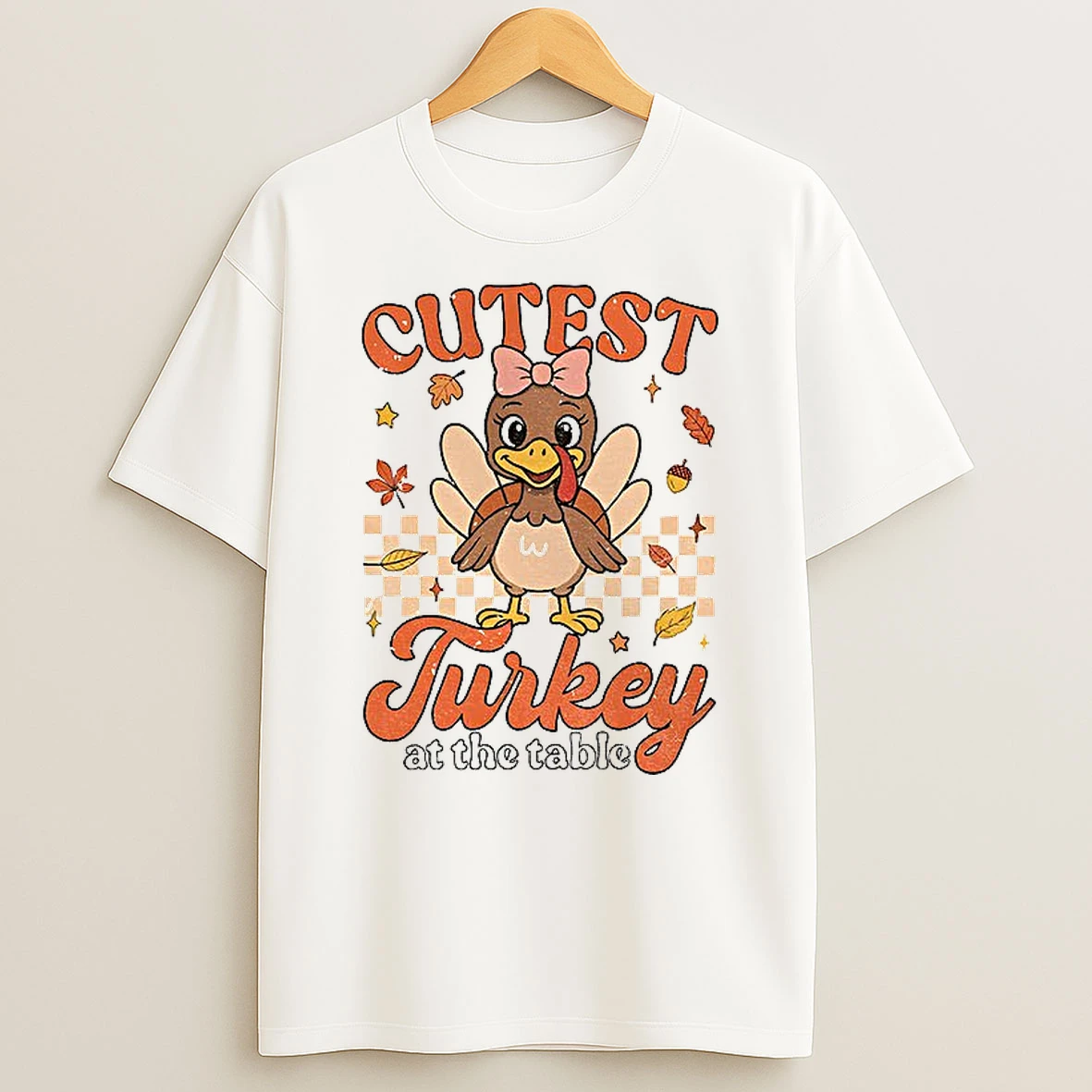 Classic Coolest Turkey At The Table Thanksgiving T Shirts