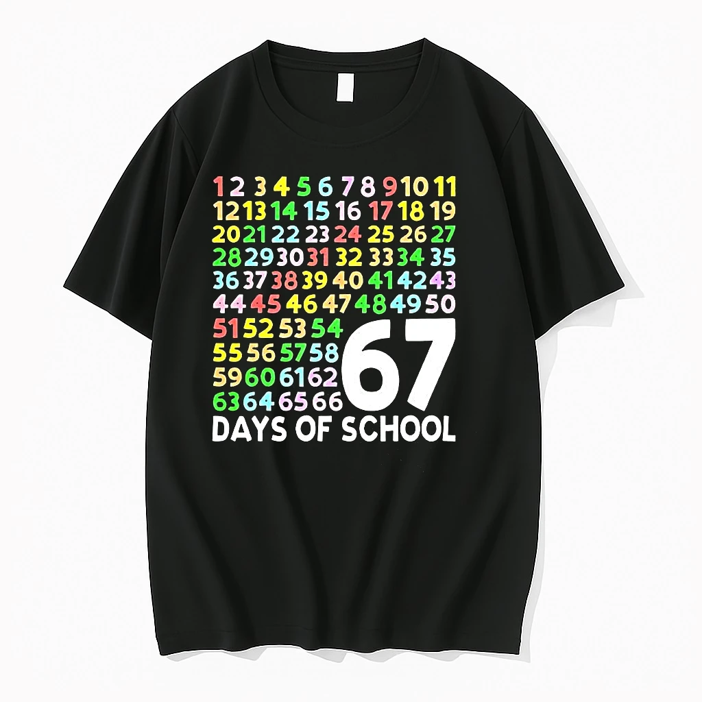 Classic Count To 67 Days Of School Six Seven Meme T Shirts