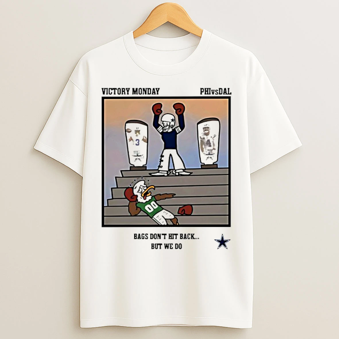 Classic Cowboys Vs Eagles Victory Monday Bags Dont Hit Back 2025 T Shirts