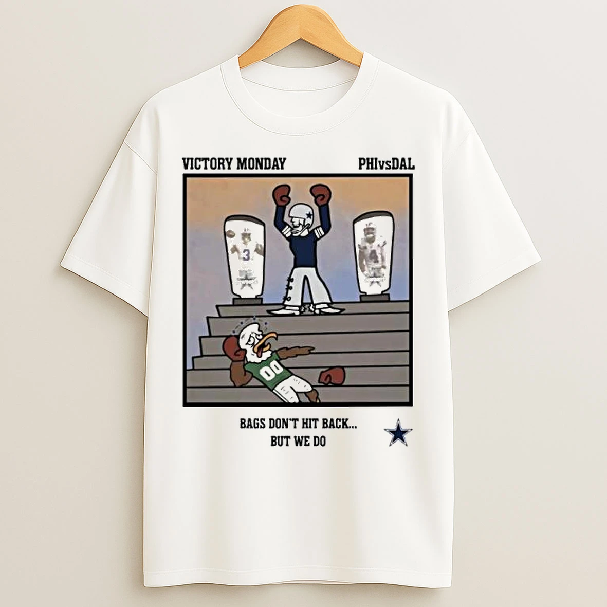 Classic Cowboys Vs Eagles Victory Monday Bags Dont Hit Back But We Do Ornaments T Shirts