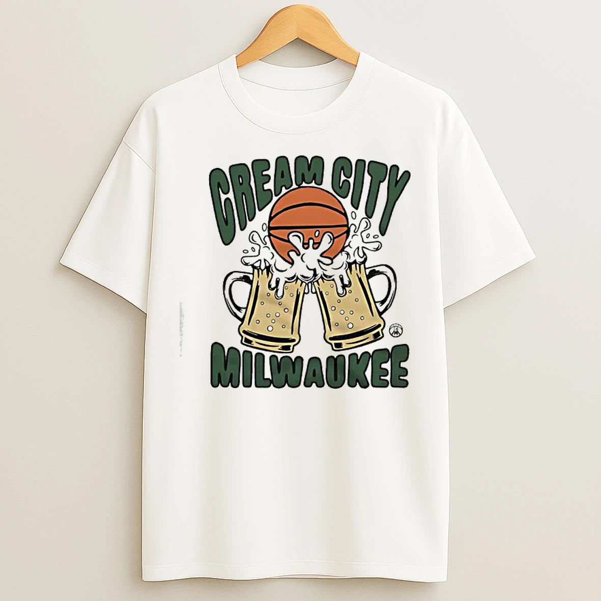 Classic Cream City Milwaukee Bucks Basketball Beer T Shirts