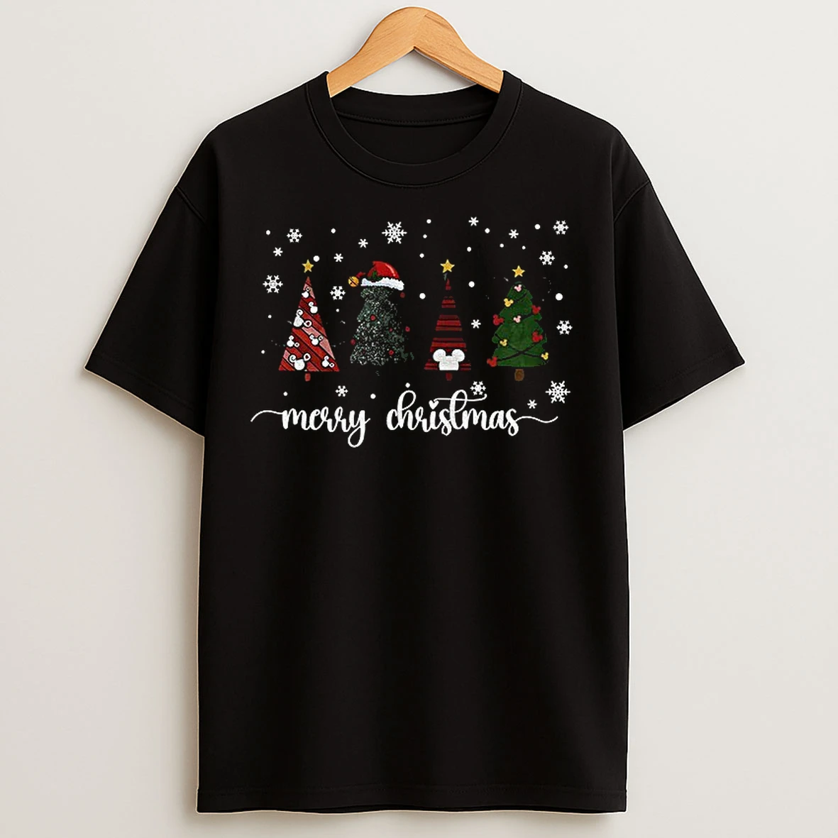 Classic Cute Disney Christmas Tree Merry Christmas 2025 T Shirts