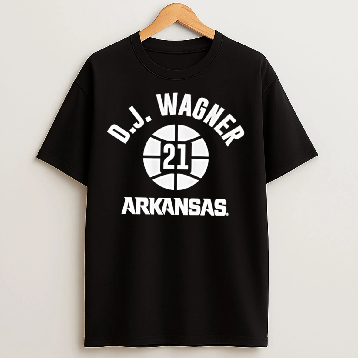 Classic D J Wagner Arkansas Razorbacks Nba Name Number Ball T Shirts