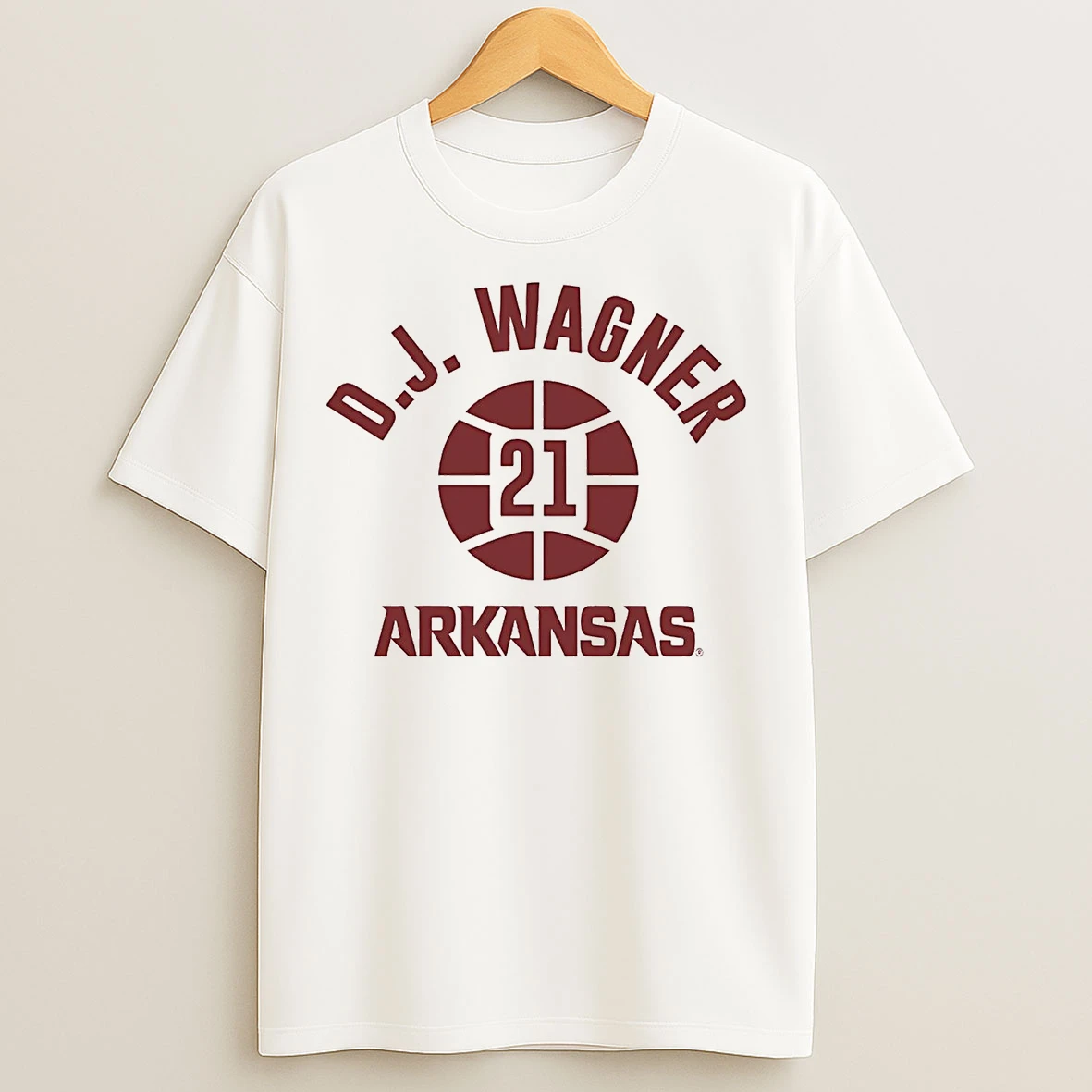 Classic D J Wagner Hoops 21 Arkansas Razorbacks T Shirts