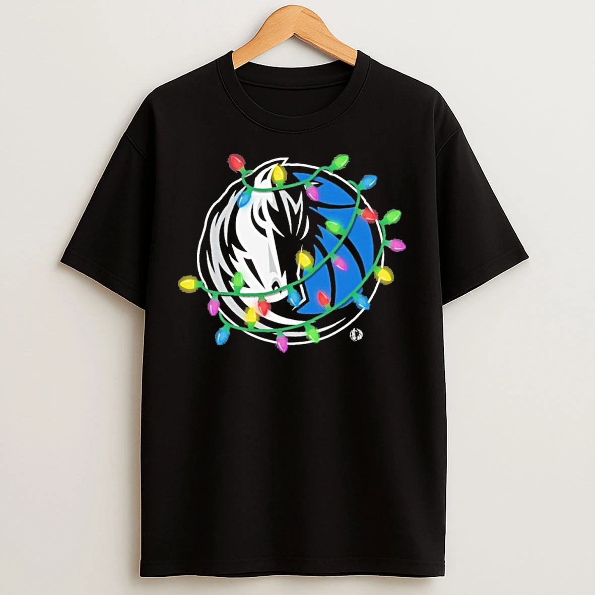 Classic Dallas Mavericks Logo Light Christmas T Shirts