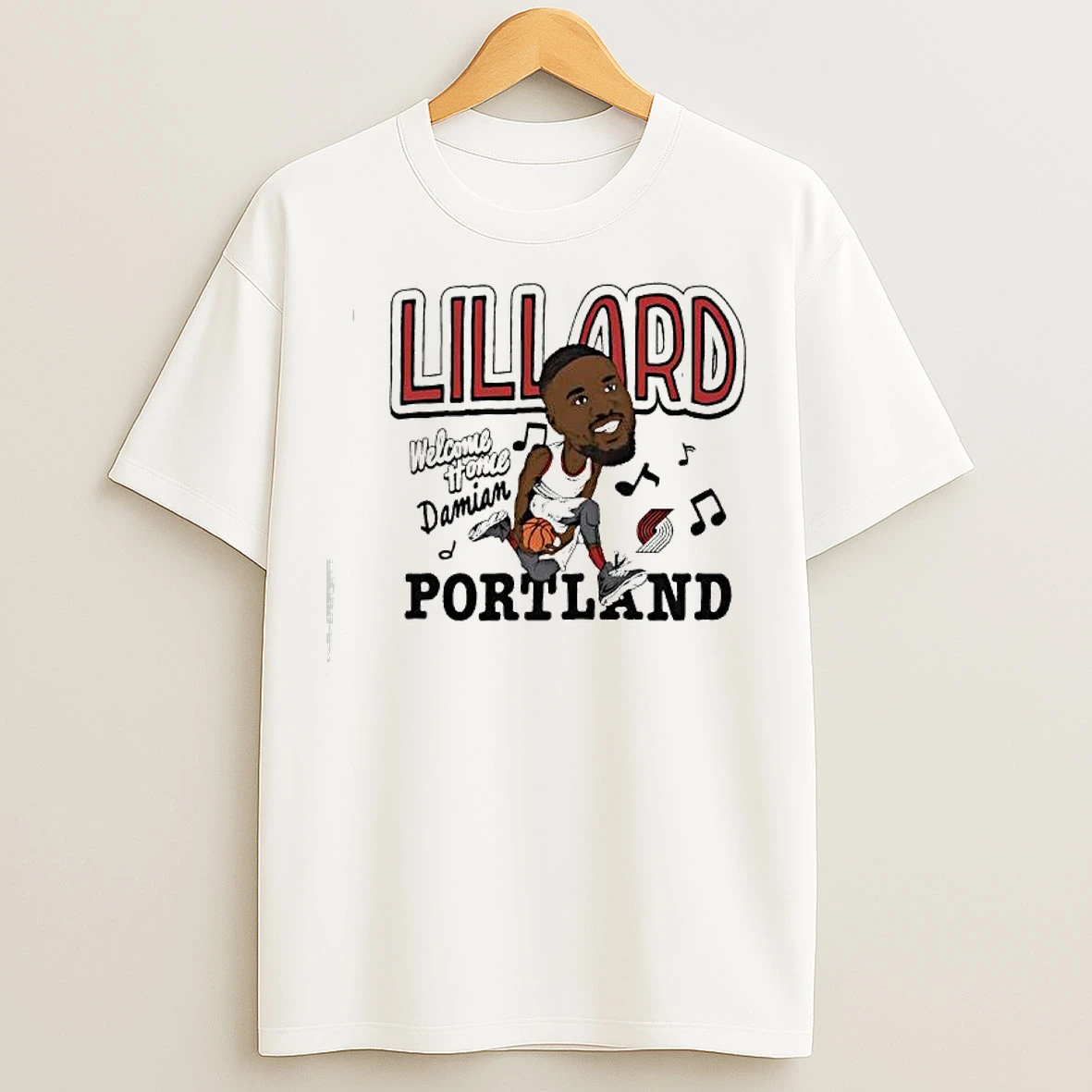 Classic Damian Lillard Portland Trail Blazers Welcome Home Damian T Shirts