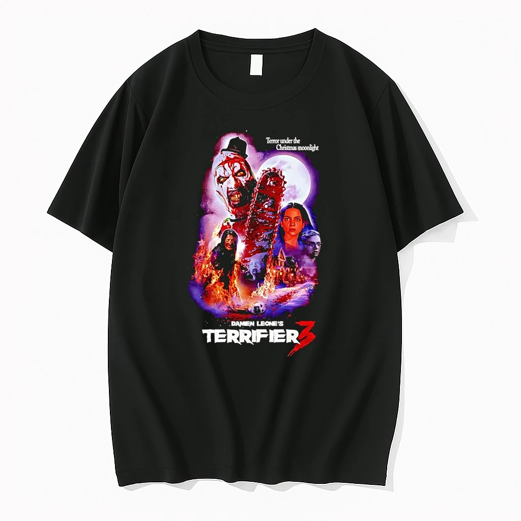 Classic Damien Leones Terrifier 3 Terror Under The Christmas Moonlight T Shirts