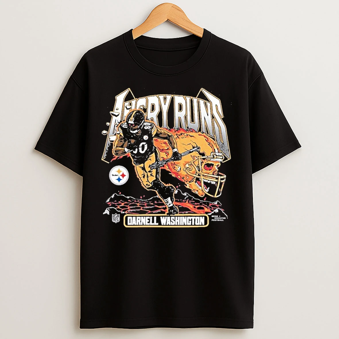 Classic Darnell Washington Pittsburgh Steelers Angry Runs Player T Shirts