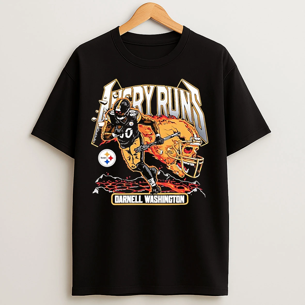 Classic Darnell Washington Angry Runs Pittsburgh Steelers T Shirts