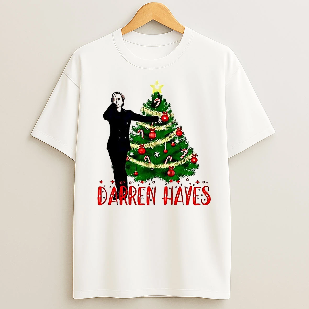 Classic Darren Hayes Merry Christmas Tree T Shirts