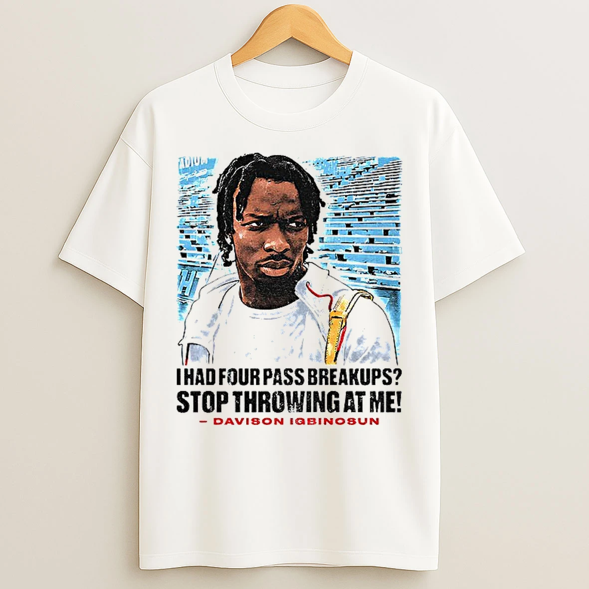 Classic Davison Igbinosun Ohio State Buckeyes Football 2025 I Had Four Pas Breakups Stop Throwing At Me Cartoon T Shirts
