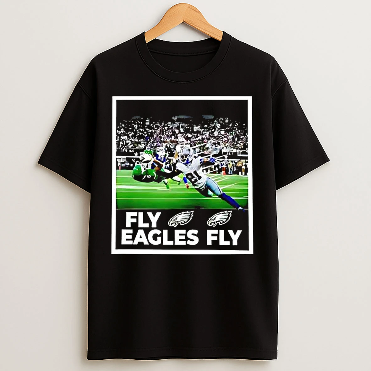 Classic Devonta Smith Touchdown Fly Eagles Fly Graphic T Shirts