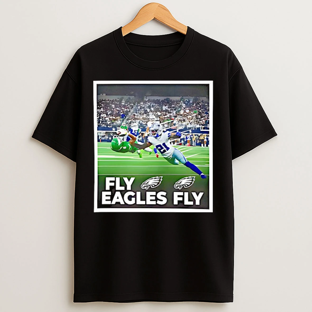 Classic Devonta Smith Touchdown Fly Eagles Fly Photo T Shirts