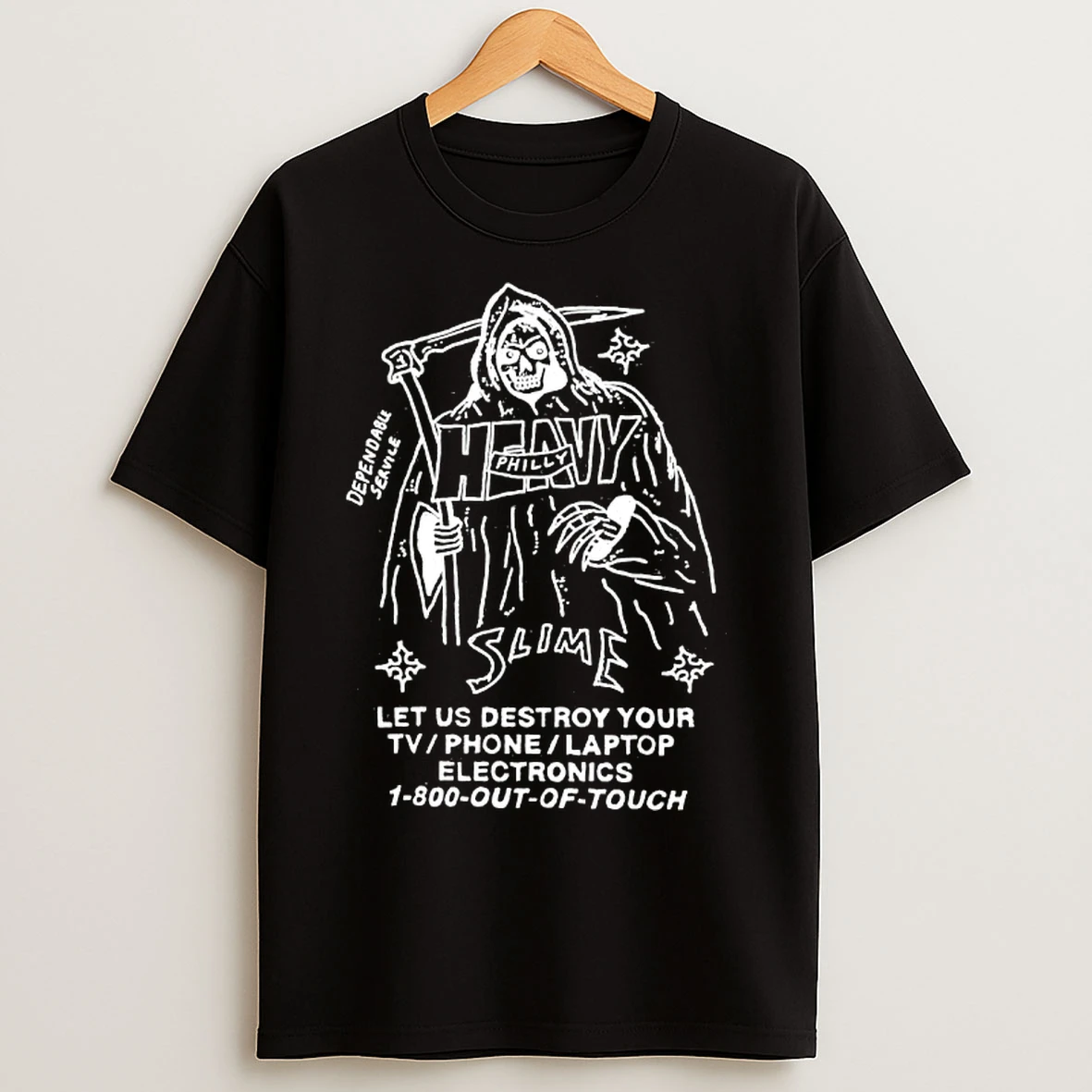 Classic Dead Let Us Destroy Your Tv Phone Laptop Electronics Philly Slime T Shirts