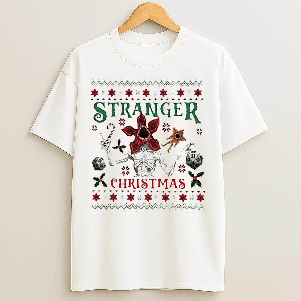 Classic Demogorgon Stranger Things Ugly Christmas Ornaments T Shirts