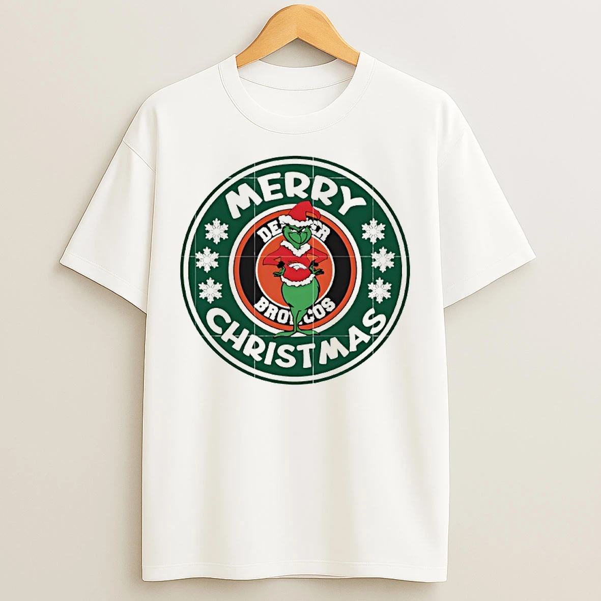Classic Denver Broncos Grinch Merry Christmas T Shirts