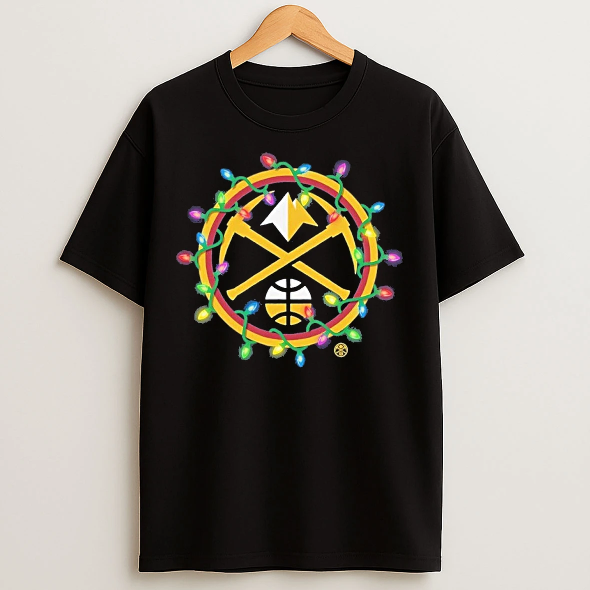 Classic Denver Nuggets Logo Light Christmas T Shirts