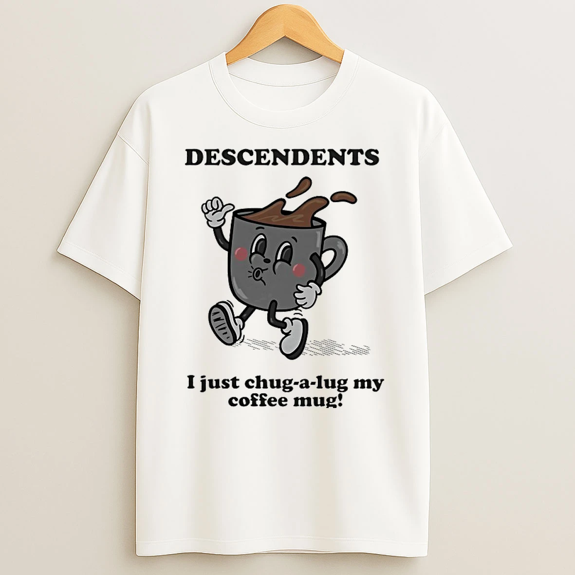 Classic Descendents I Just Chug A Lug My Coffee T Shirts
