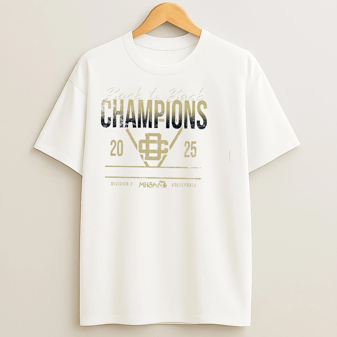 Classic Detroit Country Day 2025 Mhsaa Volleyball Division 2 Back To Back Champions T Shirts