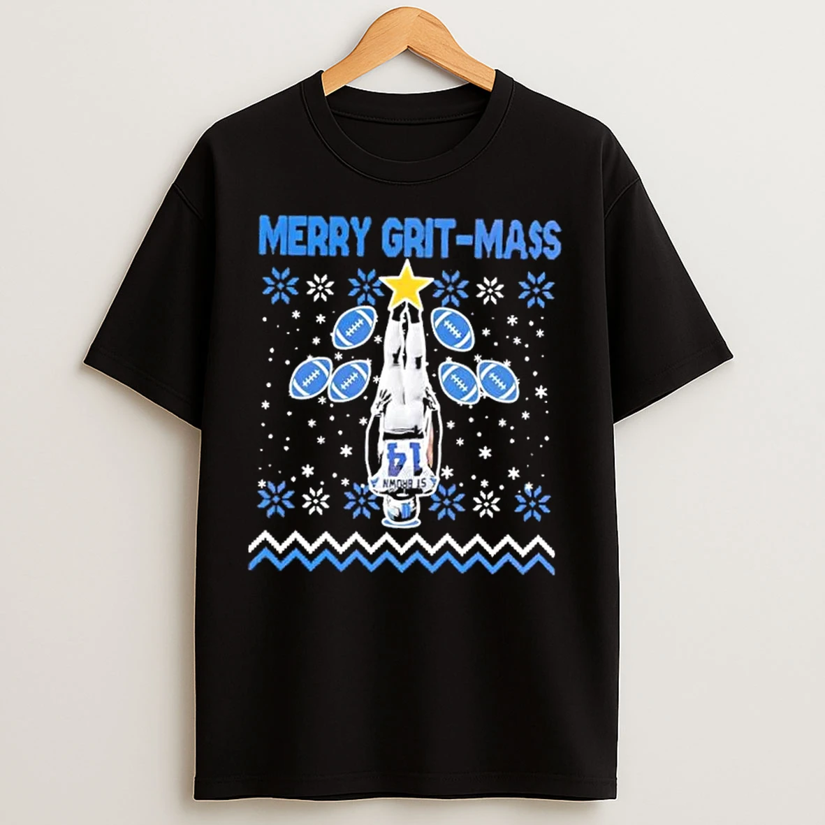 Classic Detroit Lions Amon Ra St Brown Merry Grit Mass T Shirts