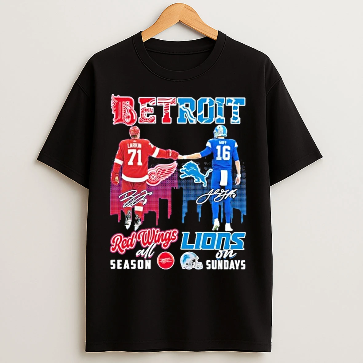 Classic Detroit Red Wings All Season Lions On Sundays T Shirts