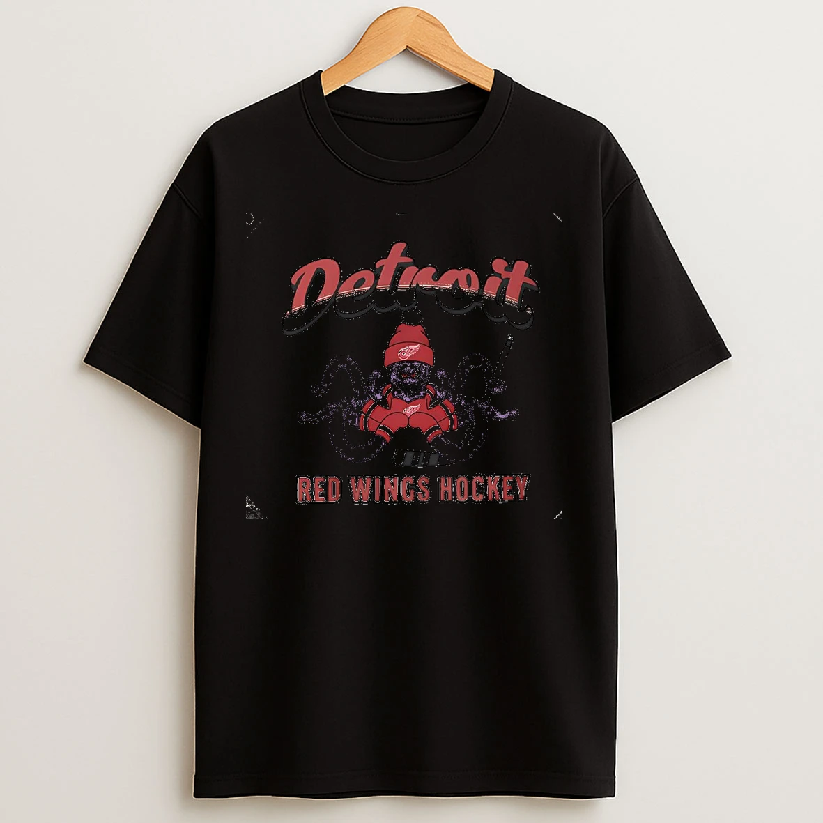 Classic Detroit Red Wings Hockey Mascot Octopus Christmas T Shirts