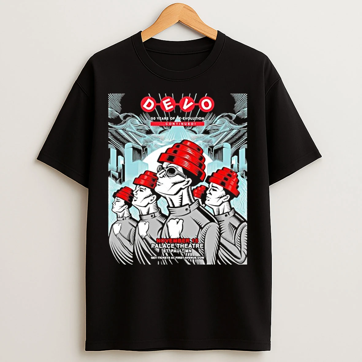 Classic Devo 50 Years Of De Evolution Continued November 15 T Shirts