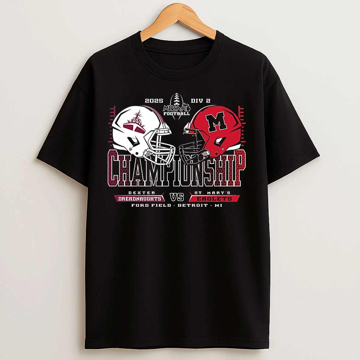 Classic Dexter Dreadnaughts Vs St Marys Eaglets 2025 Football D2 Championship T Shirts