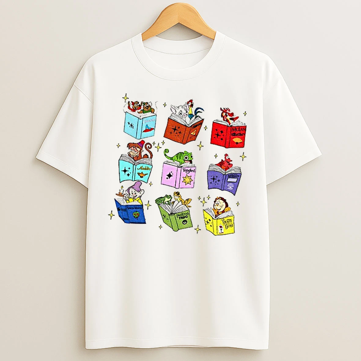 Classic Disney Princess Sidekicks Book Club Book Lover T Shirts