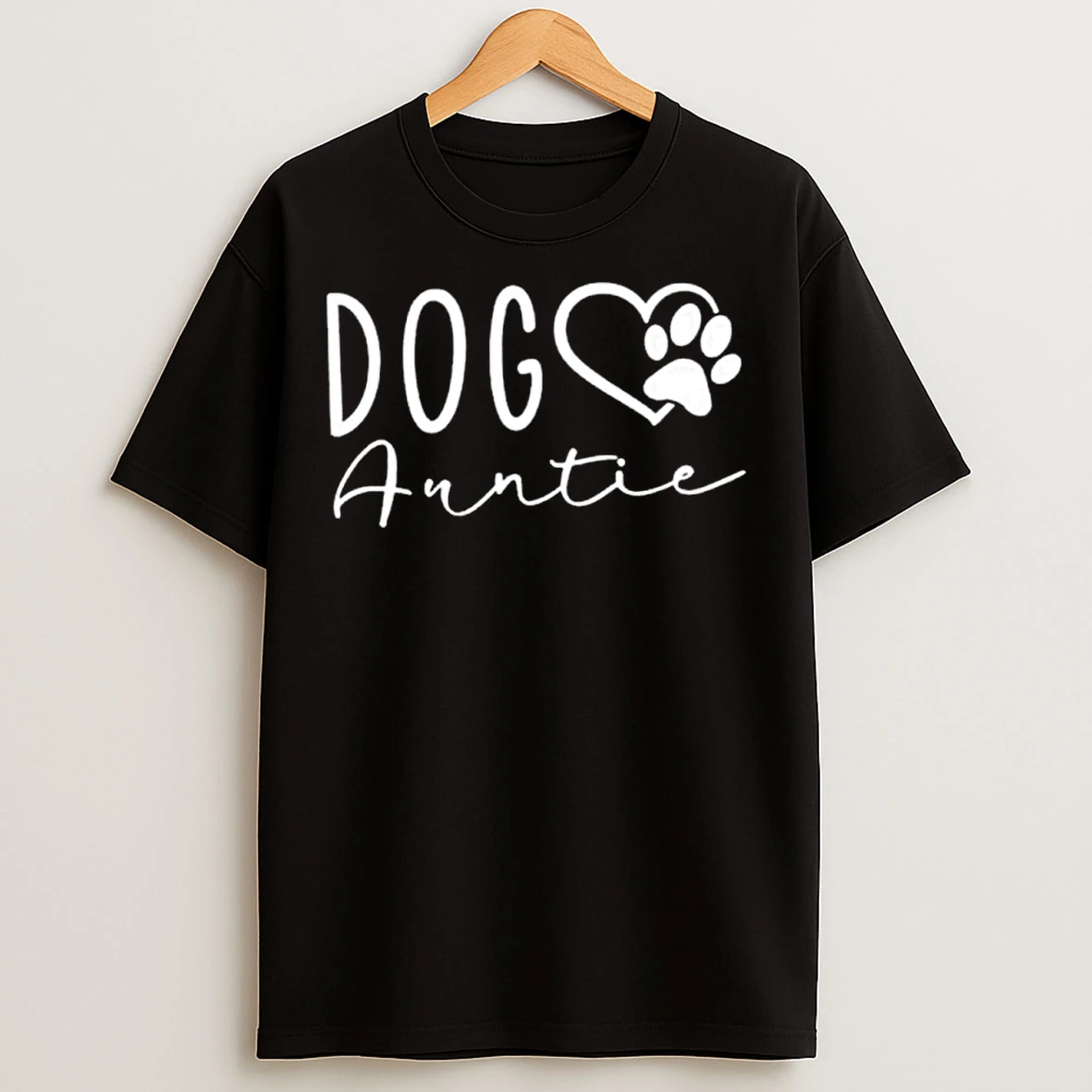 Classic Dog Auntie Heart T Shirts