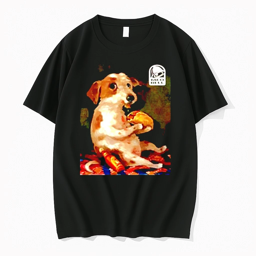 Classic Dog Chill With Taco Bell Graphic T Shirts