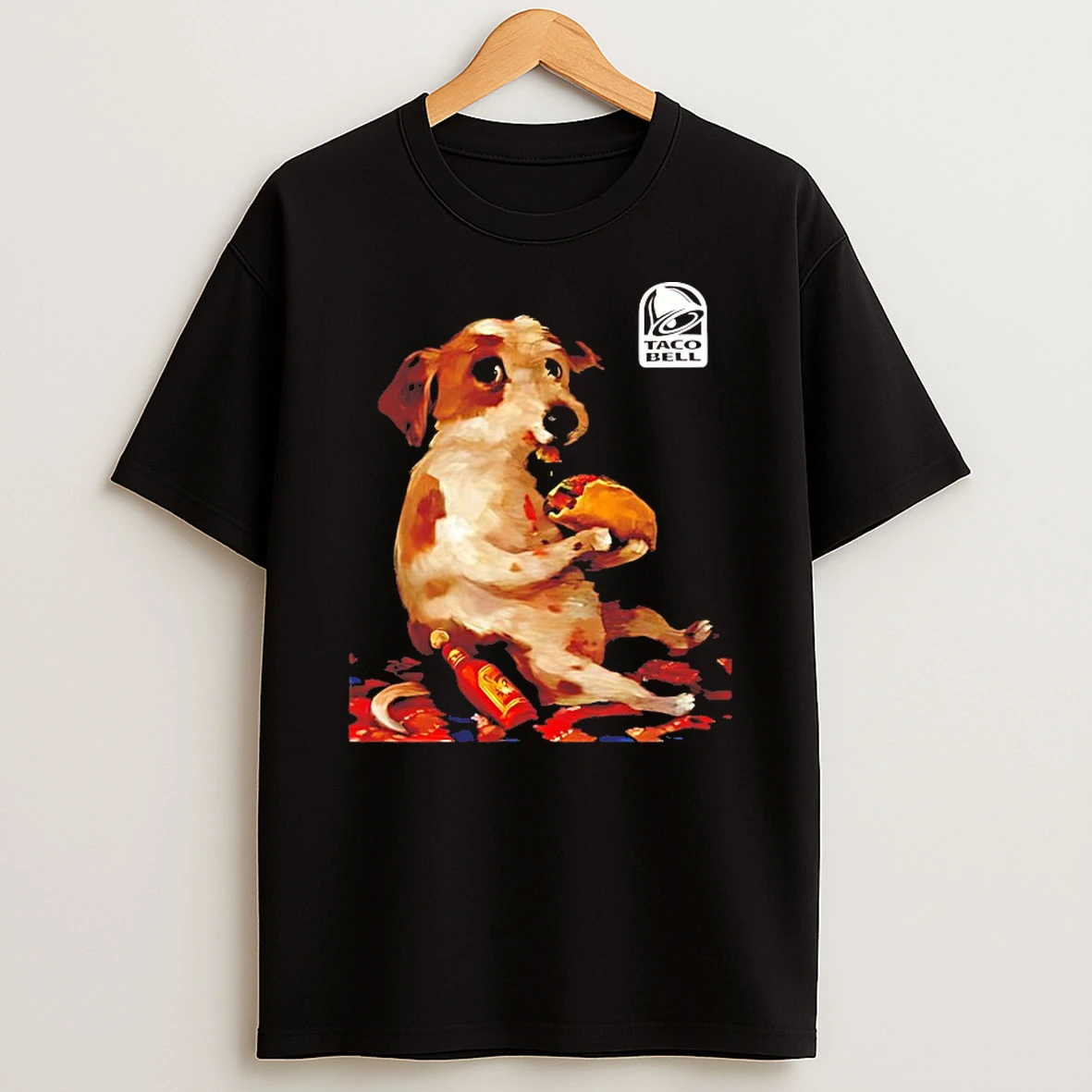 Classic Dog Chill With Taco Bell T Shirts