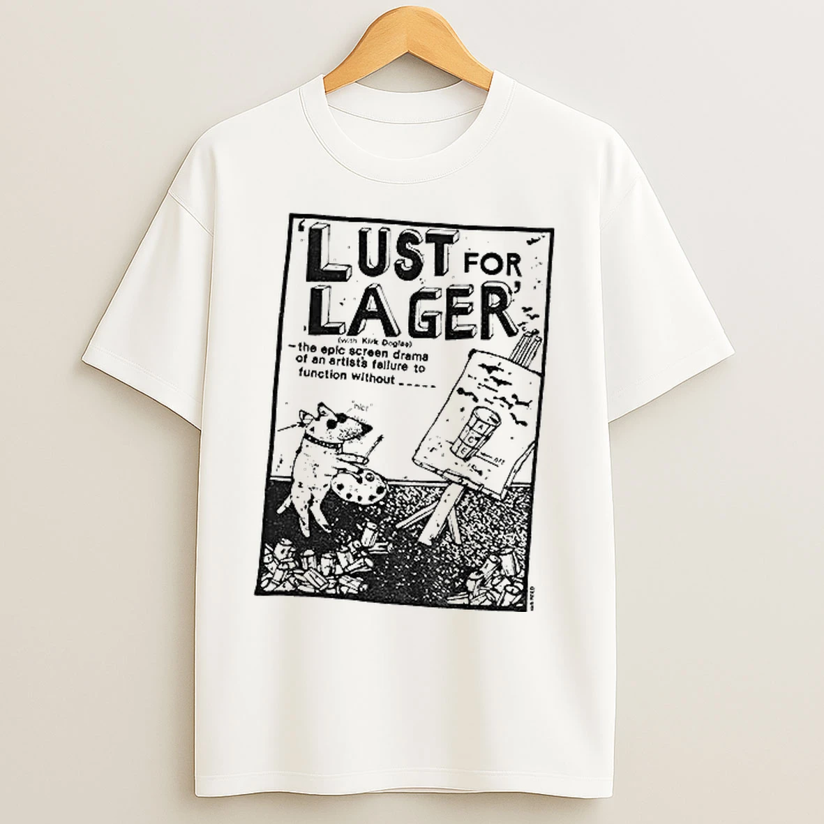 Classic Dog Lust For Lager The Epic Screen Drama Of An Artists Failure To Vintage T Shirts