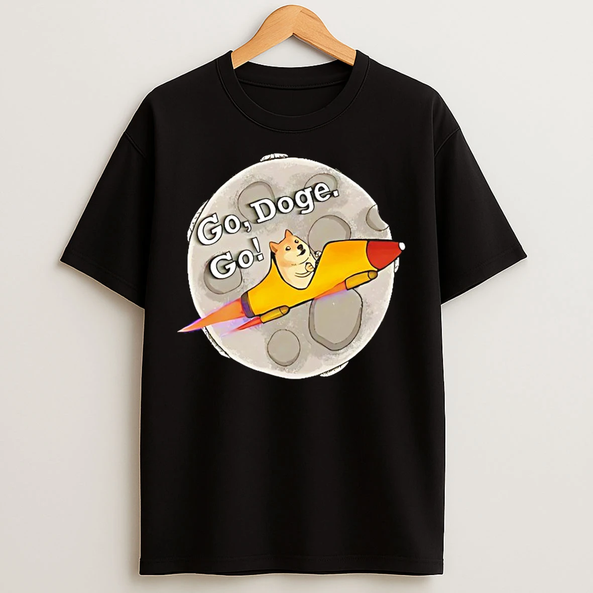 Classic Dogecoin Go Doge Go T Shirts