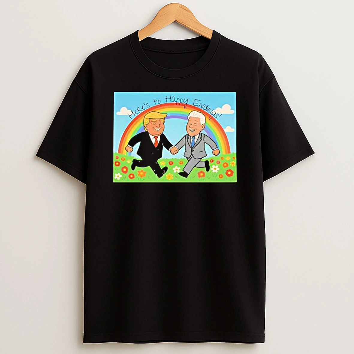 Classic Donald Trump Bill Clinton Happy Ending T Shirts
